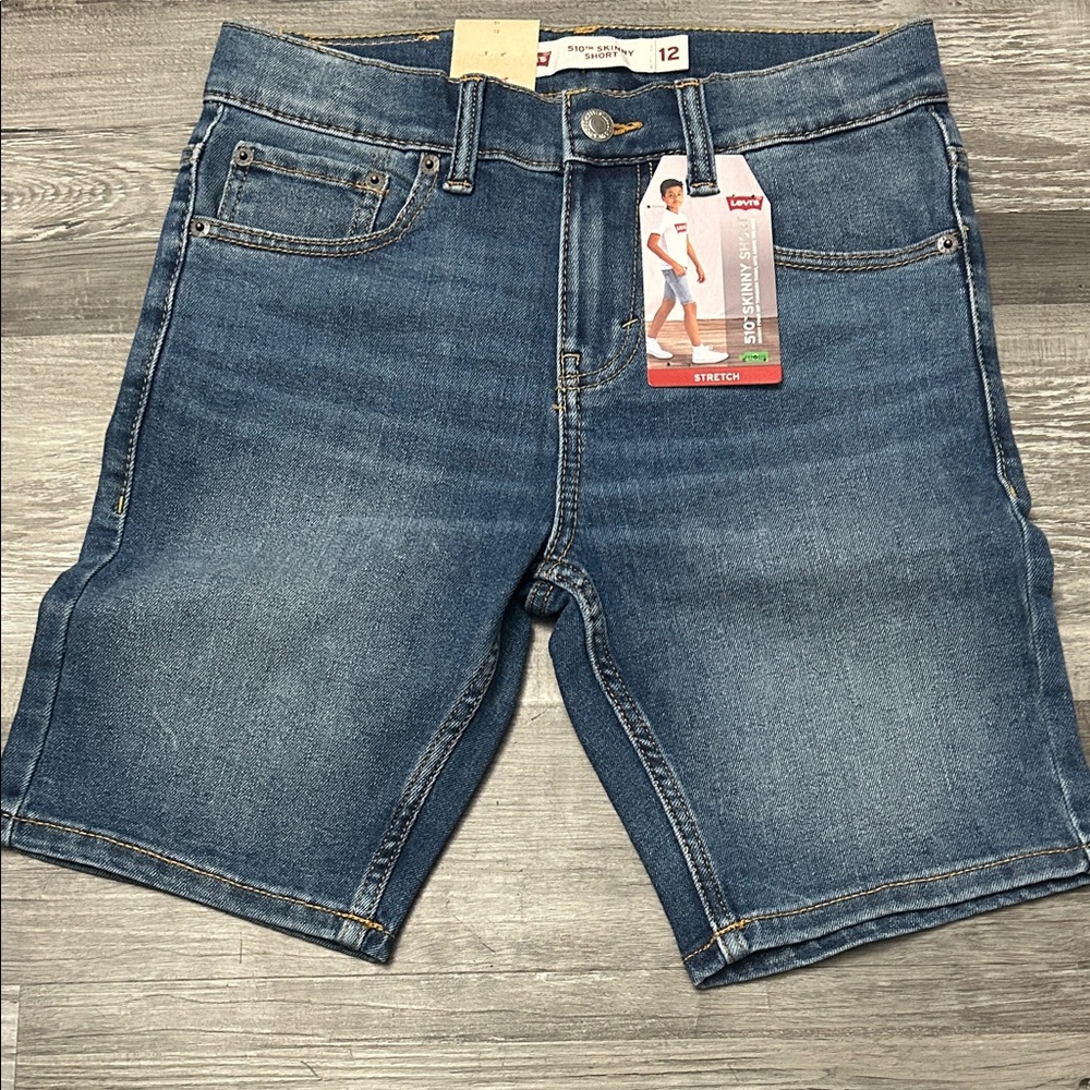 Levi's Kids Blue Denim Shorts
